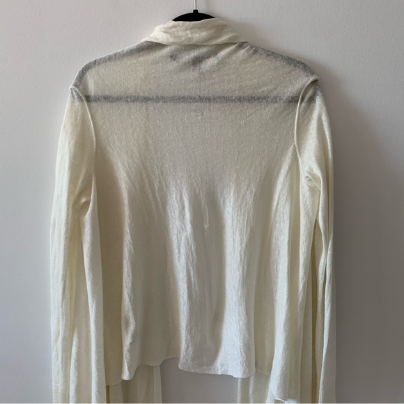DKNY for Scoop NYC long sleeve thin sweater cardigan size small long front hi lo - Picture 3 of 4